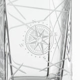 Rolf Glass Compass Star Longitude 34oz Whiskey Decanter