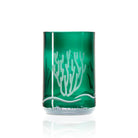 Coral Twice Around 12oz Teal Repurposed Tumbler by Rolf Glass