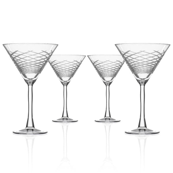 Cyclone Martini Glass, Set of 4