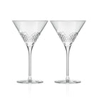 Diamond 10oz Martini Cocktail Glass Set of 2 by Rolf Glass