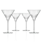 Diamond 10oz Martini Cocktail Glass Set of 4 by Rolf Glass