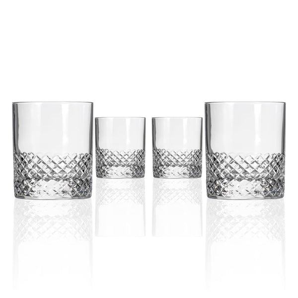 Diamond Rocks Glass Diamond Glassware | Classic Cut Crystal for Whiskey Lovers – Rolf Glass