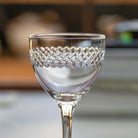 Rolf Glass Diamond 5oz Nic & Nora Classic Cocktail Glass Close up of engraving