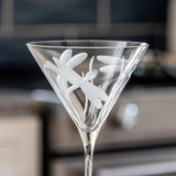 Rolf Glass Dragonfly Martini Cocktail Glass close up