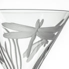 Rolf Glass Dragonfly 10oz Martini Cocktail Glass detailed engraving