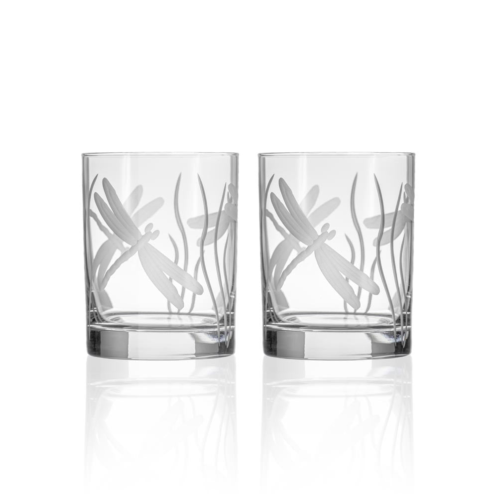 Rolf Glass Dragonfly 13oz Double Old Fashioned Whiskey Glass