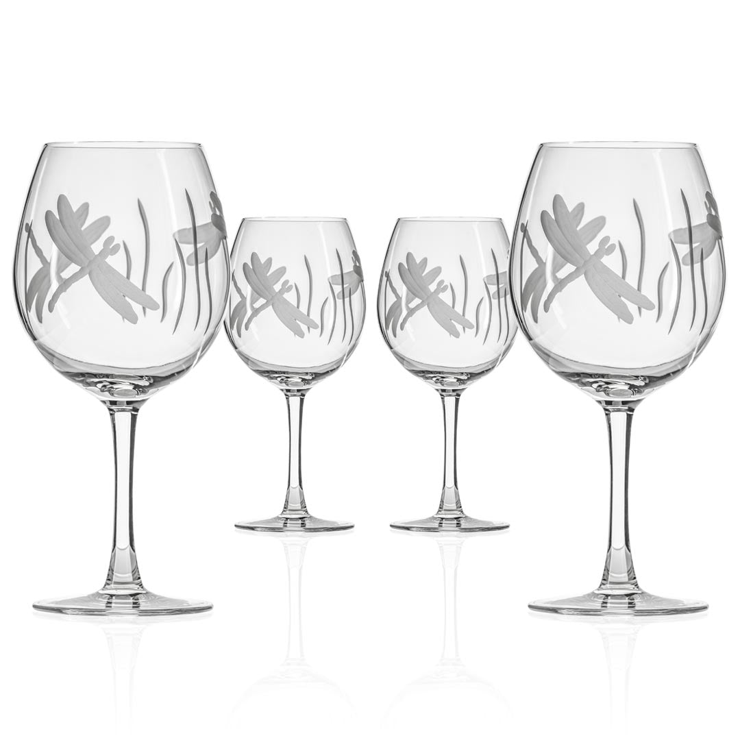Rolf Glass Dragonfly 18oz Balloon Red Wine Glass
