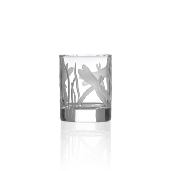 Rolf Glass Dragonfly 2.5inch Candle Votive