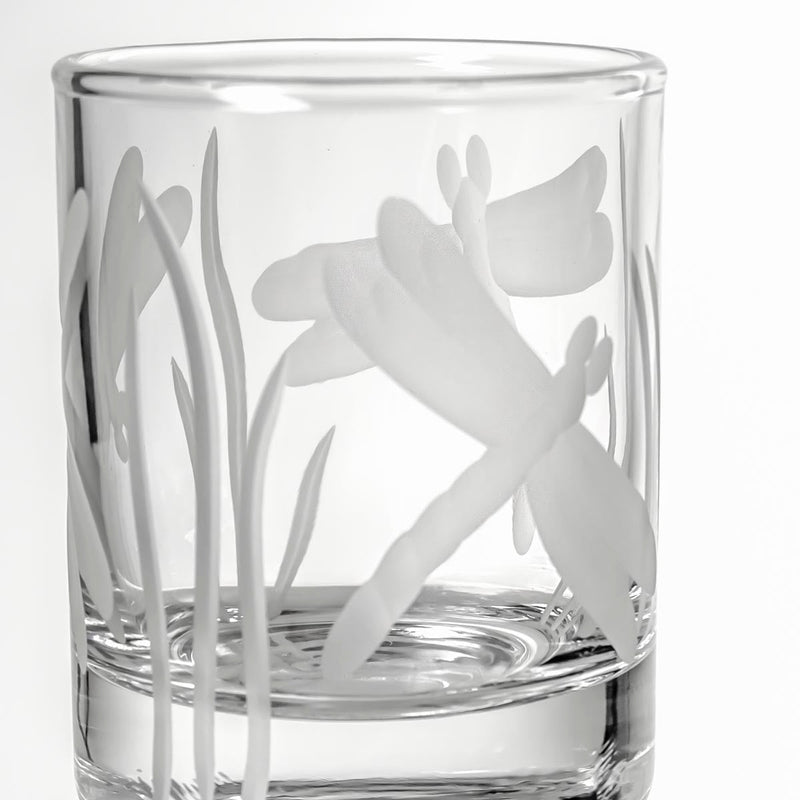 Rolf Glass Dragonfly 2.5inch Candle Votive