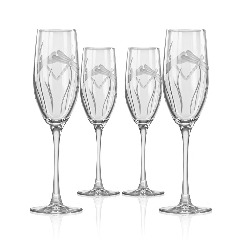  Rolf Glass Dragonfly 8oz Champagne Flute