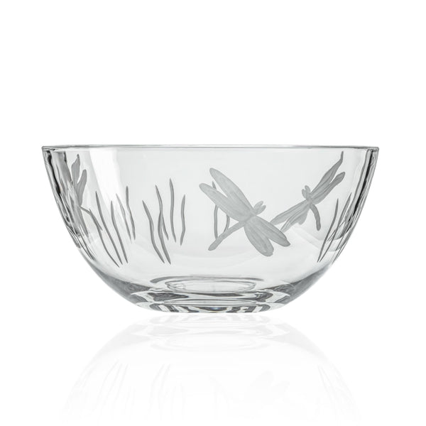 Rolf Glass Dragonfly Large Glass Bowl