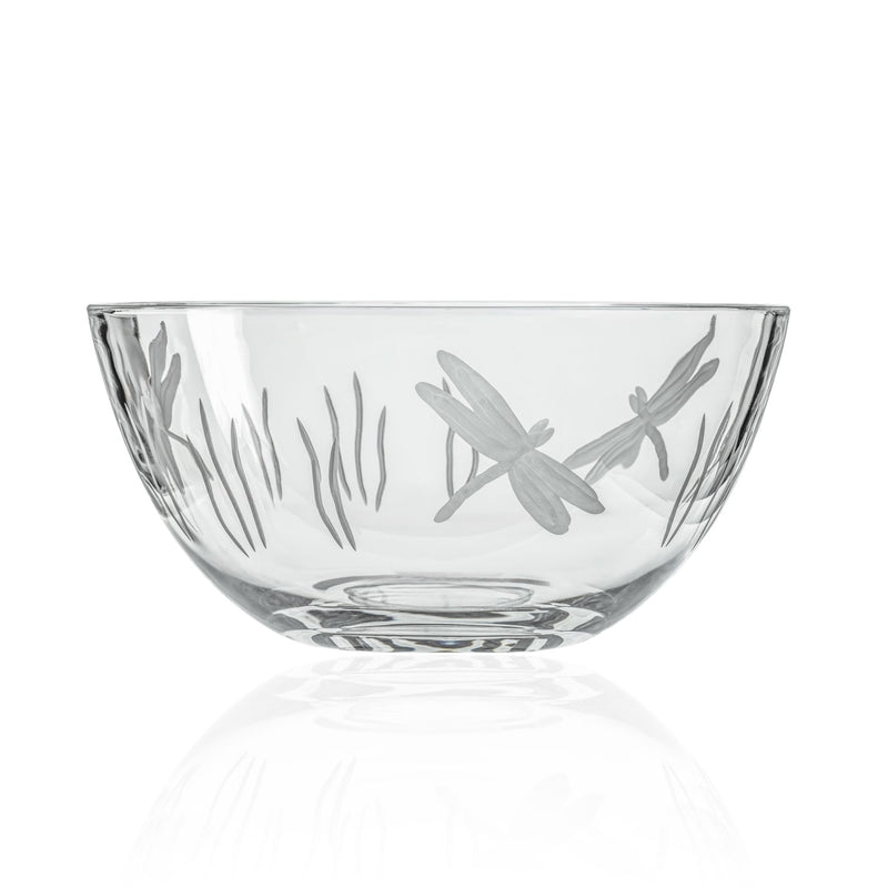 Rolf Glass Dragonfly Large Glass Bowl
