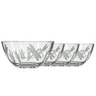 Rolf Glass Dragonfly Small Round Bowl Set of 4