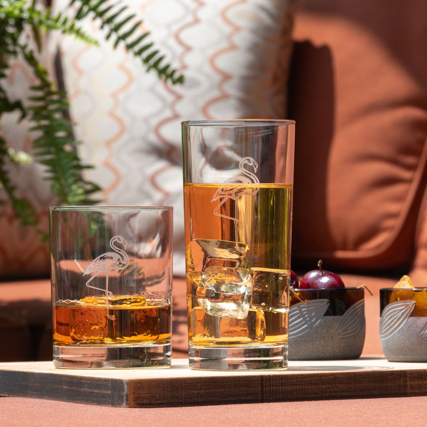 Flamingo 15oz Cooler Highball Cocktail Glass - Thumbnail 3