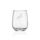 Rolf Glass Flamingo Stemless Wine Glass