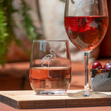 Rolf Glass Flamingo 17oz Stemless Wine Glass outdoor entertaining