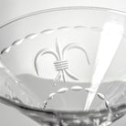 Rolf Glass Fleur De Lis 10oz Martini Cocktail Glass