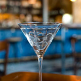 Rolf Glass Fleur De Lis 10oz Martini Cocktail Glass