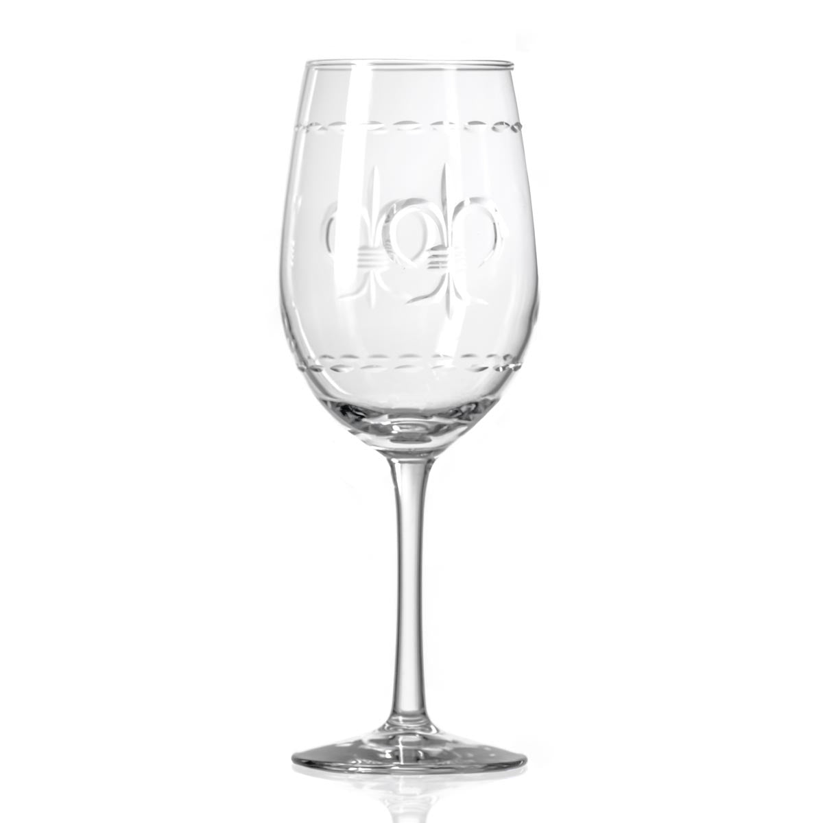 Rolf Glass Fleur De Lis 12oz White Wine Glass
