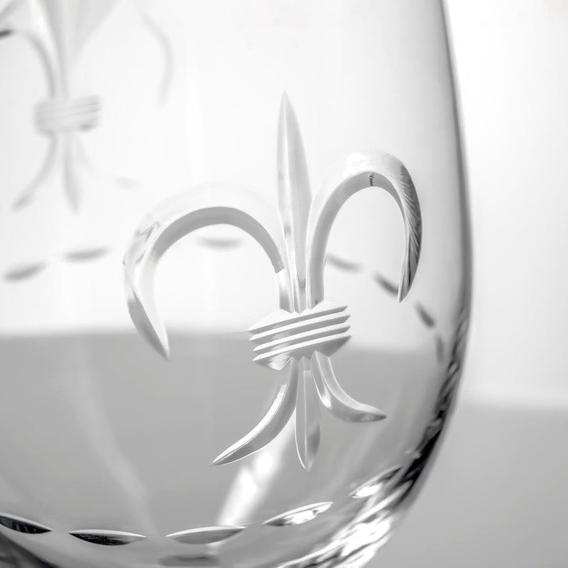 Rolf Glass Fleur De Lis 12oz White Wine Glass