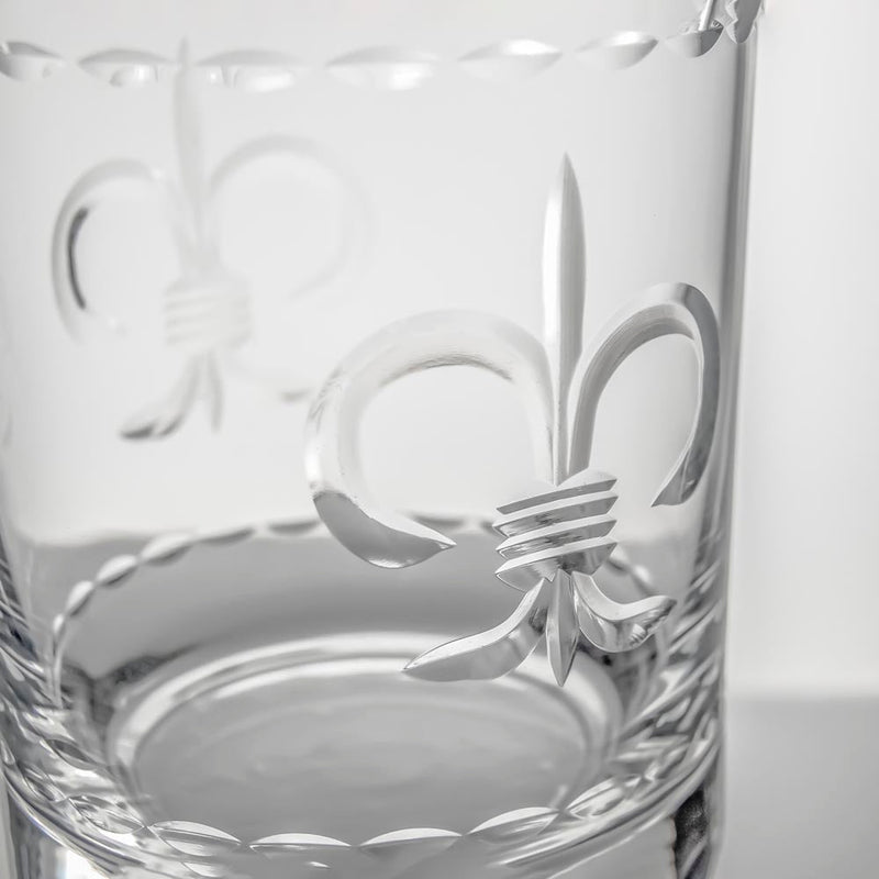 Rolf Glass Fleur De Lis 13oz Double Old Fashioned Whiskey Glass