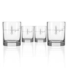 Rolf Glass Fly Fishing 13oz Double Old Fashioned Whiskey Cocktail Glass