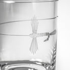 Rolf Glass Fly Fishing 13oz Double Old Fashioned Whiskey Cocktail Glass