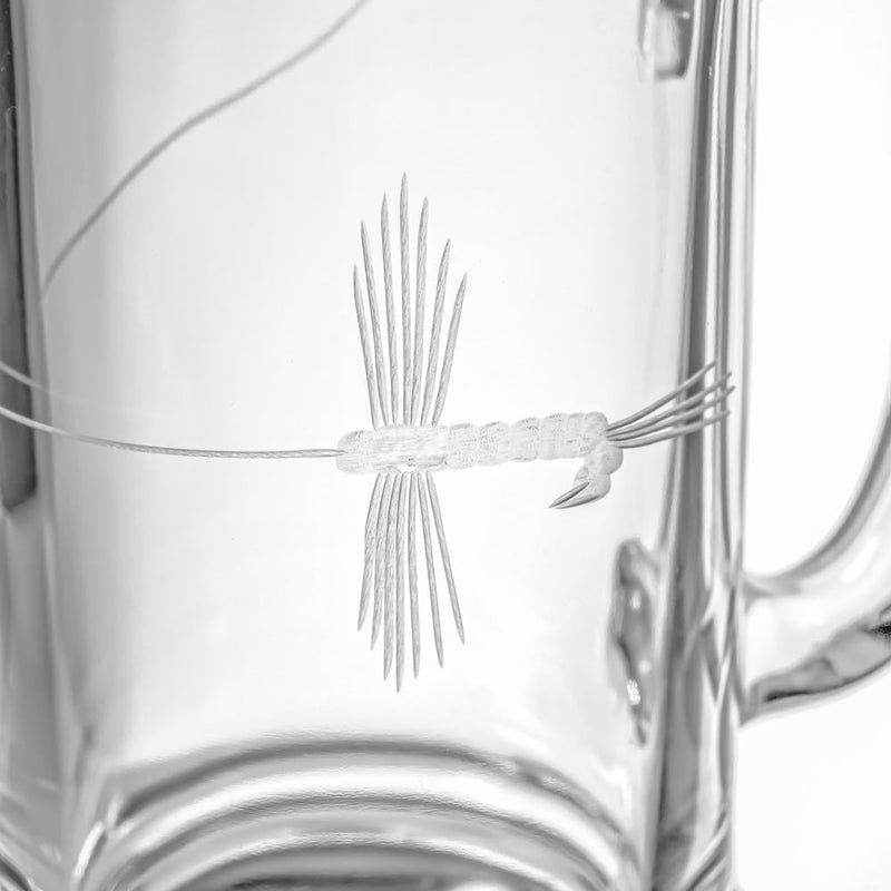 Rolf Glass Fly Fishing 15oz Beer Mug