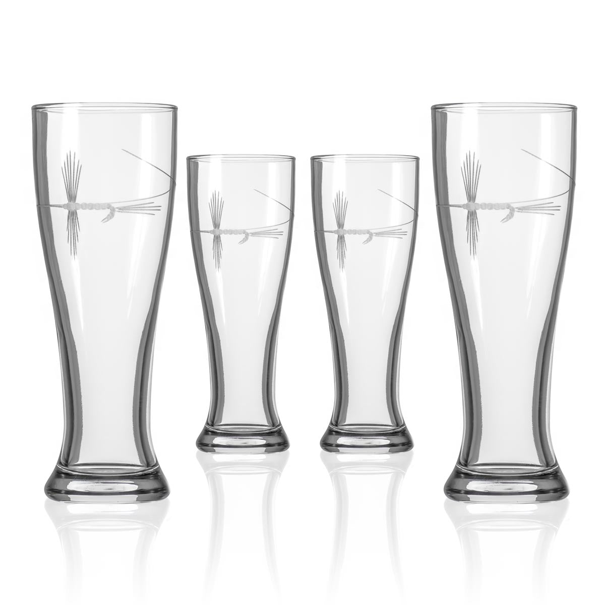 Rolf Glass Fly Fishing 16oz Beer Pilsner Glass