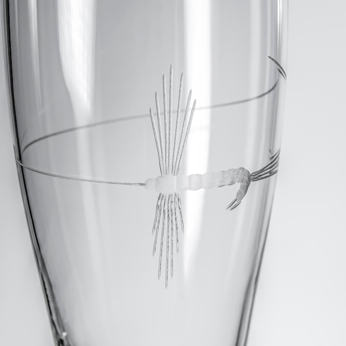 Rolf Glass Fly Fishing 16oz Beer Pilsner Glass