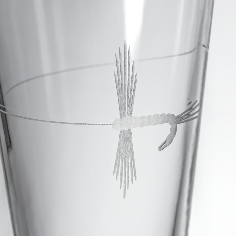 Rolf Glass Fly Fishing 16oz Beer Pint Glass