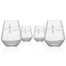 Rolf Glass Dragonfly 18oz Stemless Wine Tumbler Glass