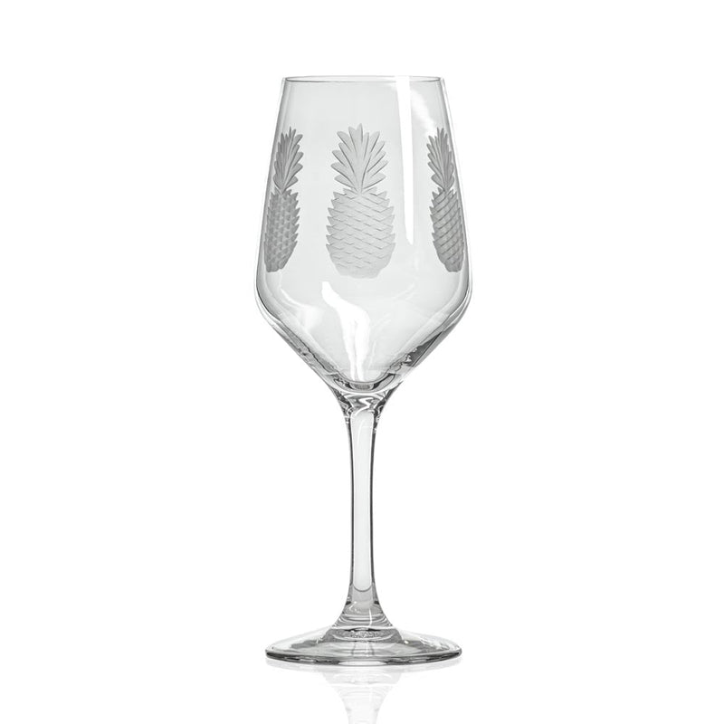 Fresh Pineapple 10.75oz White Wine Glass | Set of 2
