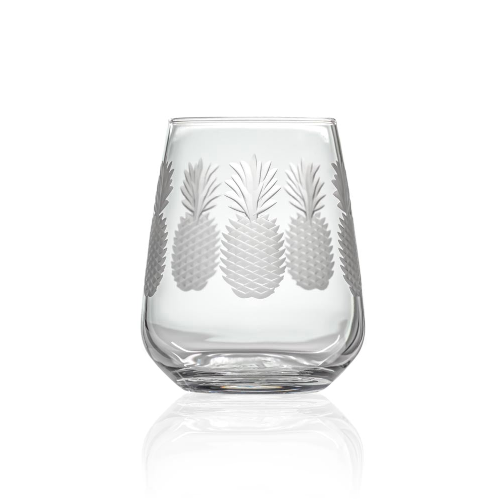 Rolf Glass Fresh Pineapple 15.75oz Stemless Wine Tumbler