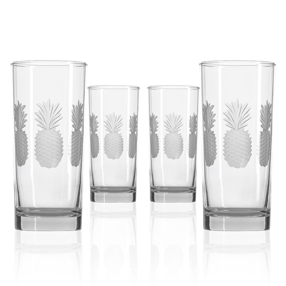Rolf Glass Fresh Pineapple 15oz Cooler Highball Water Glass