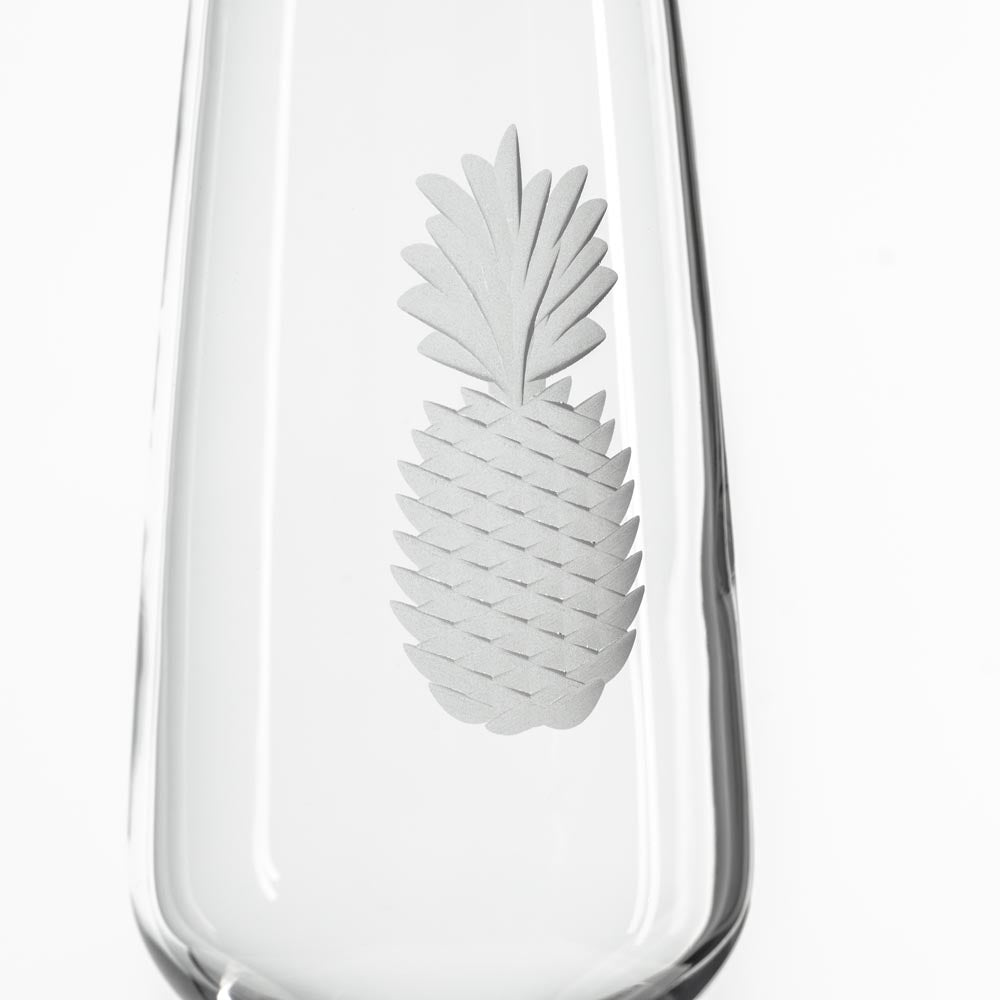 Fresh Pineapple 5.75oz Champagne Flute | Set of 4 - Thumbnail 3