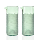 Rolf Glass Glacier Glass 16oz Recycled Repurposed Water Pitcher Set of 2