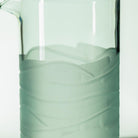 Rolf Glass Glacier Glass 16oz Recycled Repurposed Water Pitcher Close Up