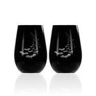 Rolf Glass Going Batty Silver 16.5oz Stemless Wine Tumbler