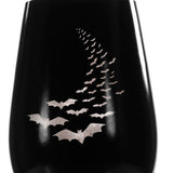 Rolf Glass Going Batty Silver 16.5oz Stemless Wine Tumbler