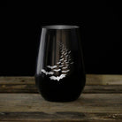Rolf Glass Going Batty Silver 16.5oz Stemless Wine Tumbler