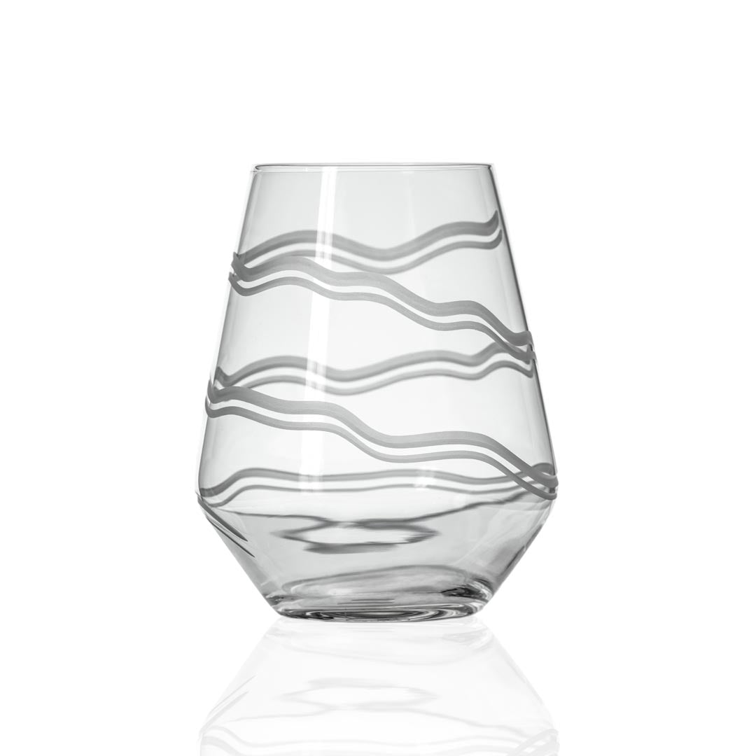 Rolf Glass Good Vibrations 18oz Stemless Wine Tumbler Glass
