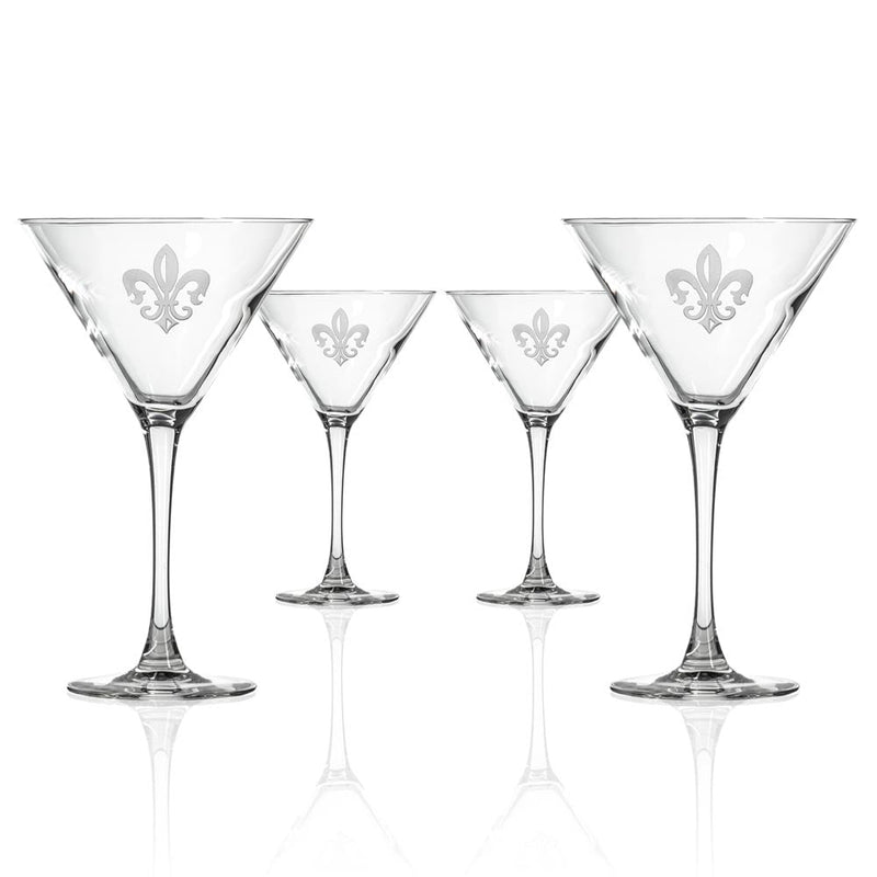 Rolf Glass Grand Fleur De Lis 10oz Martini Cocktail Glass
