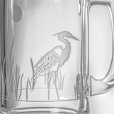 Rolf Glass Heron 15oz Beer Mug Detailed Engraving