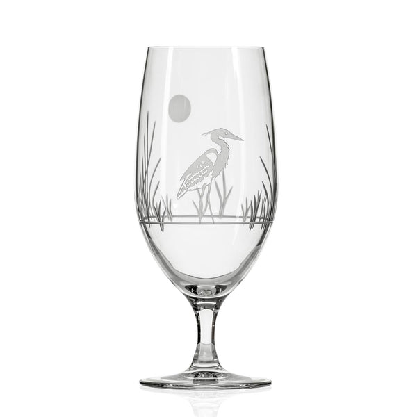 Rolf Glass Heron 16oz Footed Iced Tea Glass