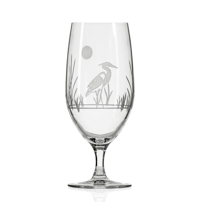 Rolf Glass Heron 16oz Footed Iced Tea Glass