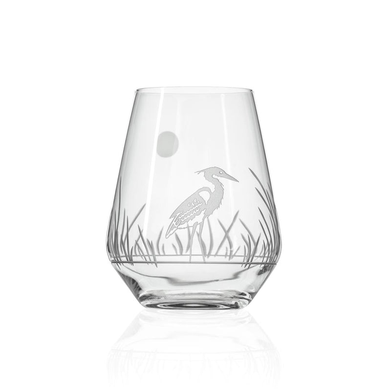 Fly Fishing 18oz Stemless Wine Tumbler Glass | Set of 2 | Rolf Glass