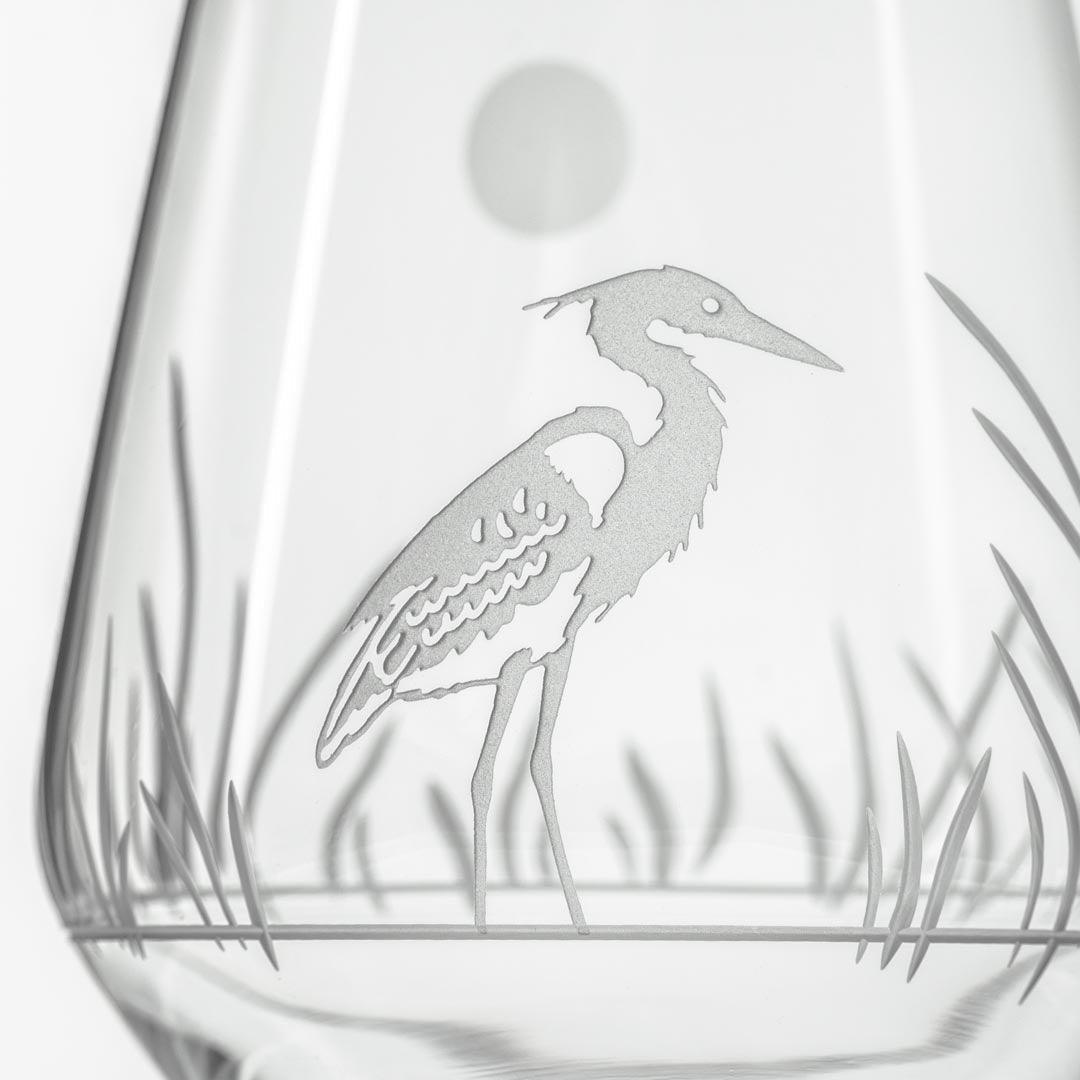 Heron 18oz Stemless Wine Tumbler Glass | Set of 4 | Rolf Glass
