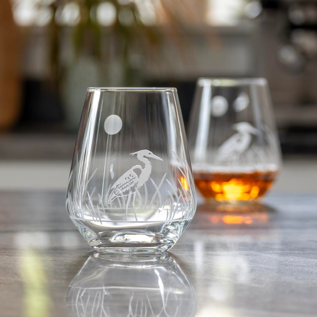 Rolf Glass Heron 18oz Stemless Wine Tumbler Glass