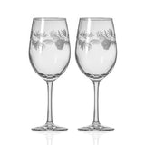 Rolf Glass Icy Pine 12oz White Wine Glass set of 2